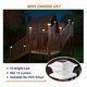 thumbnail image 4 of 6Pcs Solar Post Cap Lights Post Solar Lights LED Light Outdoor Waterproof Fence Post Solar Lights for Wood Fence, 4 of 5