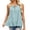 Light Green, variant on Womens Halter Neck Tie Camisole Sleeveless Ruffle Hem Loose Fit Casual Summer Spaghetti Strap Blouse,XL