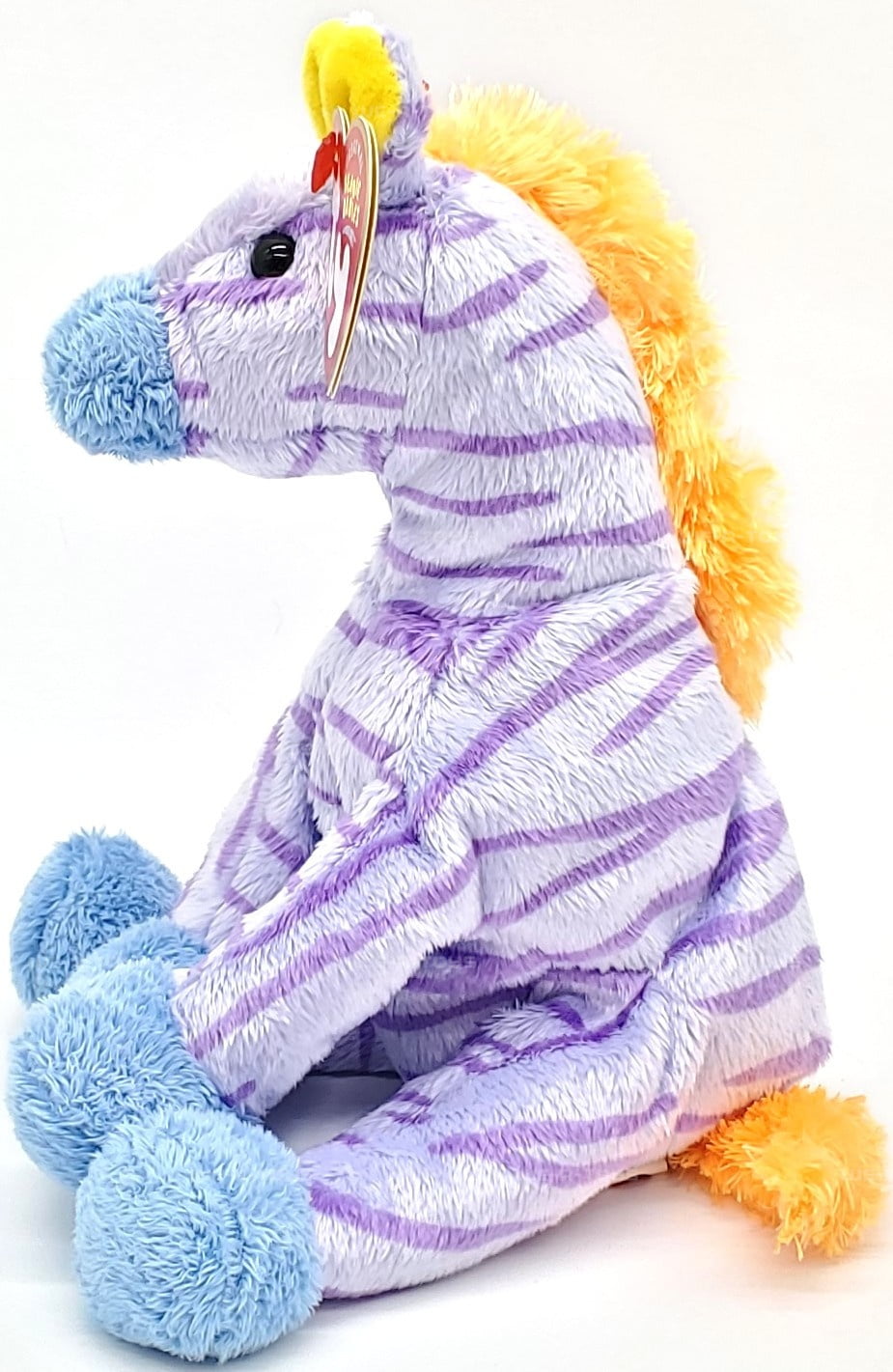 Beanie Babies, Vegas the Zebra Stuffed Toy, Plush Baby, MWMT, 6