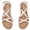 Gold 7023, variant on Ataiwee Women's Flat Slide Sandals - Fashion Adjustable Cross Strappy Braided Flat Summer Shoes.