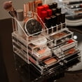 thumbnail image 3 of Organizador de maquillaje Cq, acrílico transparente, apilable, 4 cajones, 2 unidades, 3 of 7