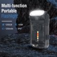 thumbnail image 4 of Linterna EDC, IP67 Portátil Giratoria De 80 Grados Recargable 10 Modos 1200LM Iluminación Multicolor Pequeña Linterna Potente Con Clip Para Emergencia, 4 of 7