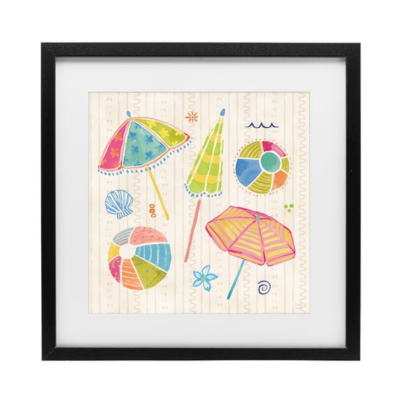 Stupell Industries Eclectic Fine In The Sunshine Black Framed Print Under Glass, 13 x 13, by Dina June