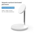 thumbnail image 4 of Bouanq Wireless Charging Station 2 In 1 Charging Station For Multiple Devices 15W Magnetic Wireless Charger Stand Compatible With Iphone 12 13 & Airpods, 4 of 7