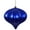 Cobalt Blue, variant on Vickerman 5.7" Lavender Matte Onion Christmas Ornament UV Treated with Drilled and Wired Cap, 3 per bag