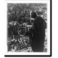 thumbnail image 2 of Historic Framed Print, [Cathedral statue overlooking Dresden, Germany, after fire bombing during World War II], 17-7/8" x 21-7/8", 2 of 9