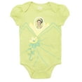 thumbnail image 4 of Disney Princess Rapunzel Belle Tiana Infant Baby Girls 5 Pack Bodysuits Newborn to Infant, 4 of 5