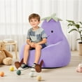 thumbnail image 2 of CozyNestFinds Bean Bag Chair, Stuffed Toddler Couch with Faux Rabbit Fur Cover, Comfy Lazy Sofa Chair for Reader, Living Room, Bedroom, 24 Inch, 2 of 12