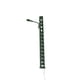 thumbnail image 2 of Billuyoard Modelo de lámpara de vía férrea diseño clásico Mini paisaje escalera ligera farolas resistencia al aire libre LED farola de Metal Artesanía Verde (luz blanca) Billuyoard  HA064495-03, 2 of 6