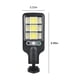 thumbnail image 3 of Sensor de movimiento de luces solares exteriores | LED impermeable IP65 | 3 modos, mando a distancia, recargable, ultrabrillante, 2200mAh, PVC, negro | Valla de seguridad en muro Jardín patio, 3 of 9