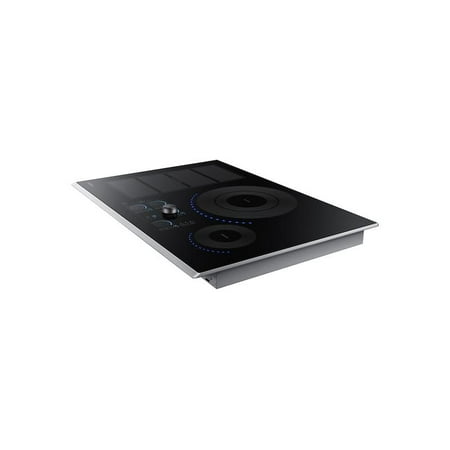Samsung - 30" Induction Cooktop with WiFi and Virtual Flame - Stainless Steel