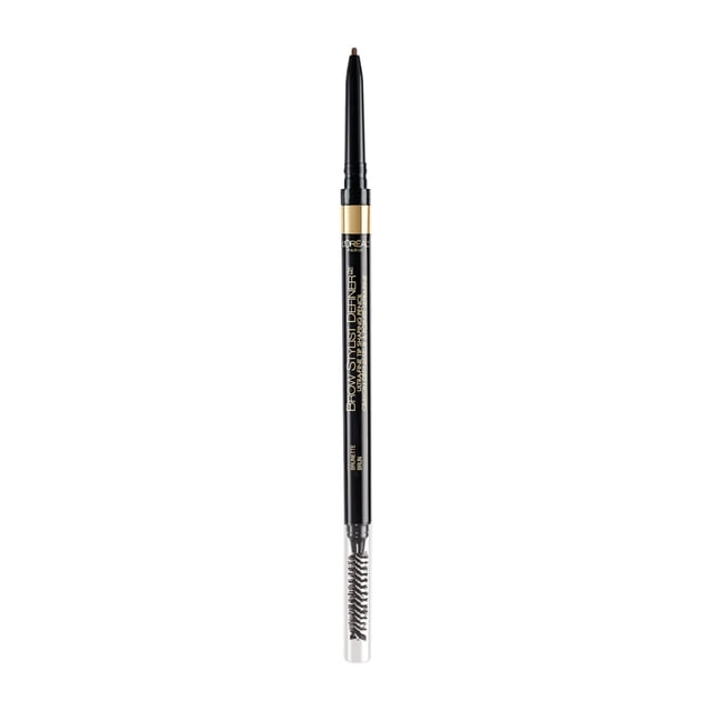 L’Oréal Paris Cosmetics Brow Stylist Definer, Ultra-Fine Tip Eyebrow Pencil, 0.5mm Tip for Well-Defined Brows and Easy Blend With No Gaps, Brunette ,90 mg