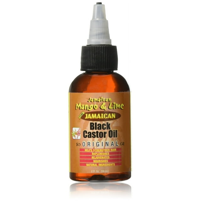 Aceite de ricino negro de lima y mango jamaicano original 2 onzas líquidas