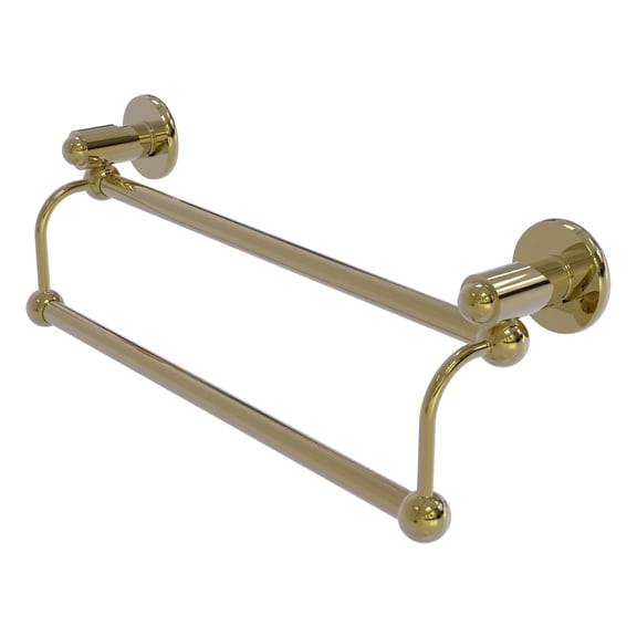 Soho Collection Double Towel Bar - Unlacquered Brass / 18 Inch