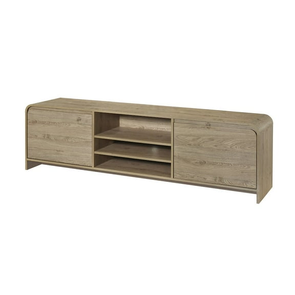 New Classic Furniture Mara Wood TV Console for TVs up to 82" in Natural