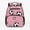 Bow-adorned Soccer Ball & Heart Pattern, variant on Trippy Mushroom Floral School Bag for Toddler, Polyester Practical Lightweight School Pack for Daily Commute Camping
