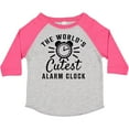 thumbnail image 3 of Inktastic The Worlds Cutest Alarm Clock Boys or Girls Toddler T-Shirt, 3 of 5