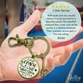 thumbnail image 3 of Gymnastics Coaching Sport Gutsy Goodness Bronze Keychain Great Coach Changes Life Thank You Gift, 3 of 8