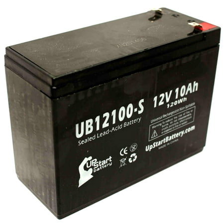 Neuton Mowers CE5 Battery Replacement -  UB12100-S Universal Sealed Lead Acid Battery (12V, 10Ah, 10000mAh, F2 Terminal, AGM,