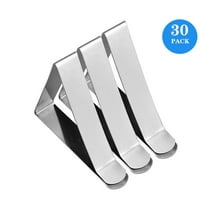 30 Pack Tablecloth Clips - Heavy Duty Stainless Steel Table Cloth Holders, Table Cloth Cover Clamps, Durable Clips for  Weddings, Picnics, and Party Events