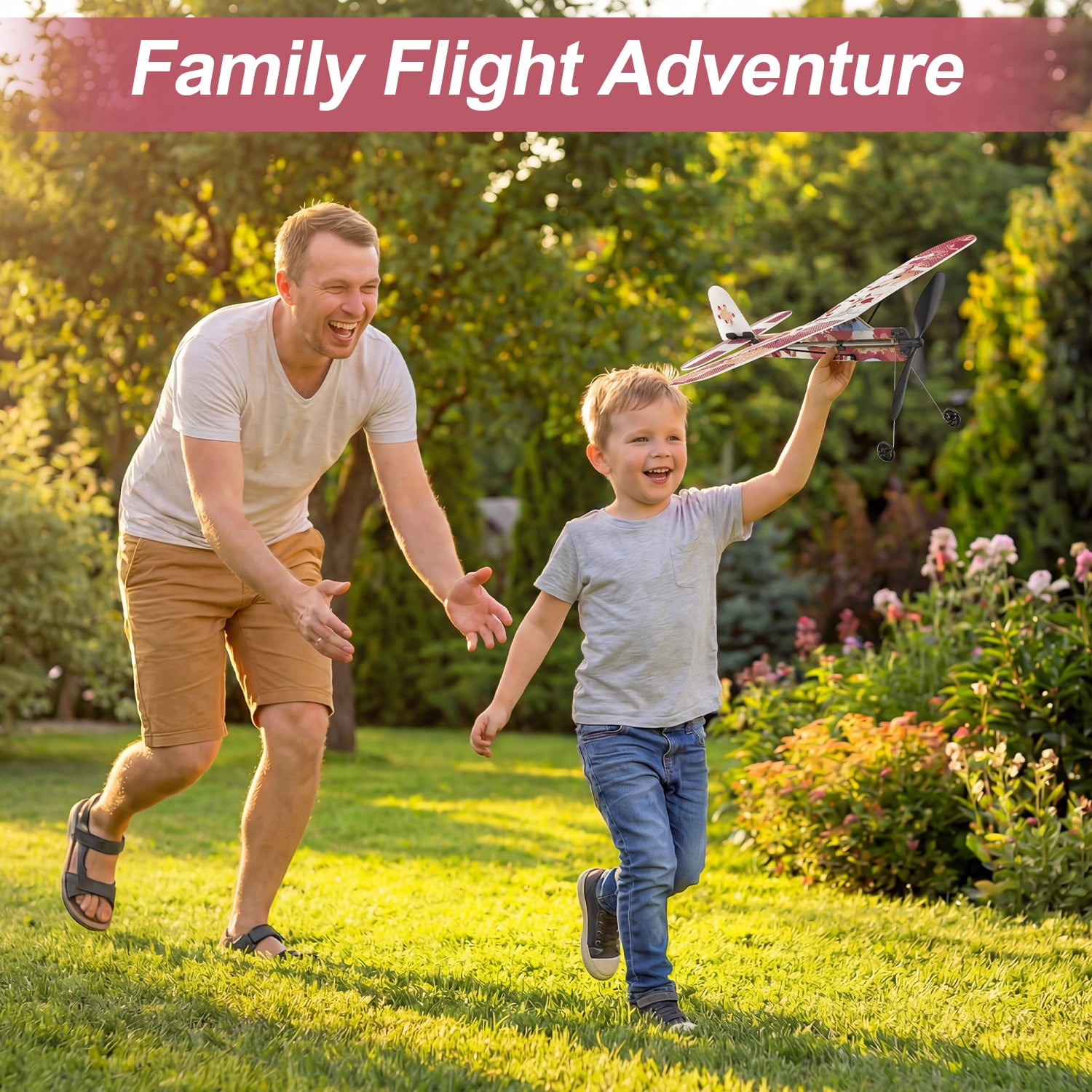 PLAYSTEAM 3-in-1 Rubber Band Airplane Building Kit with Motorized Launcher, Educational Flying STEM Toy for Kids and Teens Ages 14+