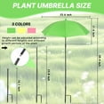 thumbnail image 3 of Plant Umbrella for Outdoor Plants, Adjustable Mini Shade Cover for Garden Pots and Balcony Plants, Sun Shade for Potted – UKHBMC | Green, 3 of 6
