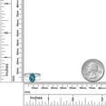 thumbnail image 6 of Gem Stone King 14K White Gold London Blue Topaz Solitaire Engagement Ring for Women | 2.25 Cttw | Oval 9X7MM | Gemstone November Birthstone | Size 8, 6 of 6
