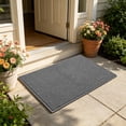 thumbnail image 4 of Cadancy Doormat Woven Texture Non Slip Backing Entryway Rug for Front Door Mudroom Patio Low Profile Absorbent Floor Mat Machine Washable Home Kitchen Accent Carpet Pad, 4 of 8