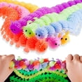 thumbnail image 1 of 6 piezas de juguete elástico antiestrés luminoso sensorial juguete antiestrés juguetes de cuerda elástica para aliviar la ansiedad y el estrés para el hogar escuela autismo TDAH calmante relajante, 1 of 5