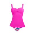 thumbnail image 3 of EHRWE One Piece Swimsuit For Women Ladies Fashion Sexy Pleated Slim Fit Bikini Solid Color Vacation Swimwear 2025 Retro Swimsuit, 3 of 3