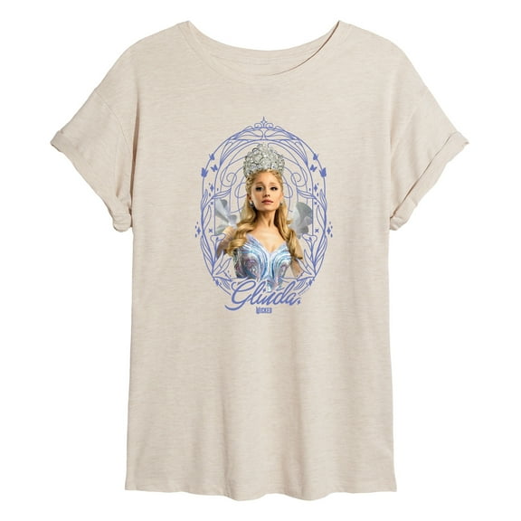 Wicked: Part 2 -  Art Noveau Glinda - Women's Oversized Graphic T-Shirt