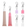 thumbnail image 2 of 6pcs Portable Lip Gloss Keychain with Metal Rings Silicone Beauty Helper, 2 of 20