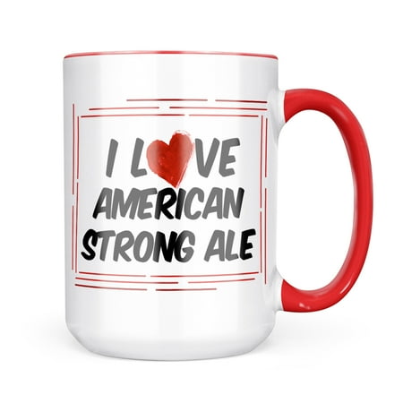 

Neonblond I Love American Strong Ale Beer Mug gift for Coffee Tea lovers