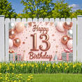 thumbnail image 6 of Rose Gold Theme Happy Birthday Banner Balloon Decoration for Teen Party Indoor Celebration Event Decoration, 6 of 7