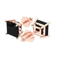 thumbnail image 2 of Clara Pucci 2Ct Natural Onyx Princess Cut VVS1 Screw Back Stud 18k Solid hypoallergenic Gold Designer Earrings For July, 2 of 7