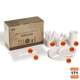 thumbnail image 1 of 171 PCS Party Tableware Kits Compostable Sugarcane Eco-friendly Dinnerware Set - LIVINGbasics, 1 of 6