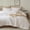 White, variant on PHF Cotton Muslin Comforter Set Queen Size, Ultra Soft Breathable & Lightweight Bedding Set for All Seasons, 1 Comfy Comforter 90"x90", 2 Pillow Shams 20"x26", Natural
