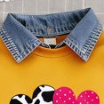 thumbnail image 5 of Toddler Baby Girl Clothes 24 Months 2T 3T 4T 5T 6T 7T Fall Winter Outfits Contrast Color Long Sleeve Sweatshirt + Flare Pants Sets Watermelon Red Size 6-7 Years, 5 of 7