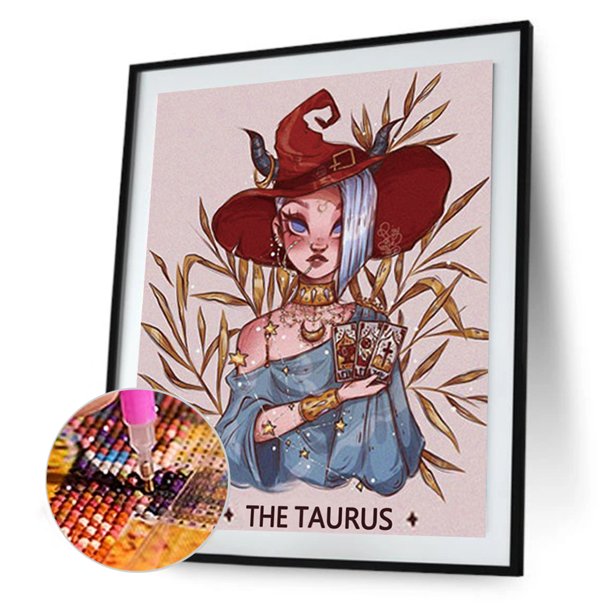 Cuadros Decorativos 5D Kit Rhinestone Imagen DIY Divination Girl Full Round Drill Diamond Painting Tmvgtek embutido en tela