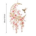 thumbnail image 3 of Filigree Acrylic Crystal Suncatcher Wind Chime Hanging Ornament, Yellow Lightweight Wall Door Decor For Garden Living Bedroom, 3 of 4