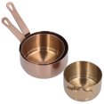 thumbnail image 2 of Stainless Steel Sauce Cup, Multifunctional Sturdy And Durable Stainless Steel Handle Dipping Sauce Bowl Stackable With Handle For Cooking Silver,Rose Gold, 2 of 8