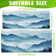 thumbnail image 2 of Misty Forest Mountains Extended Gaming Mouse Pad 31.5x11.8in Non-Slip Rubber Base Stitched Edges Large Computer Keyboard Mouse Pad for Desk, 2 of 6