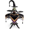 thumbnail image 1 of Halloween Witch Desktop Server, Halloween Cupcake Witch Display Stand Home Decor, Witch Resin Statue, 1 of 4