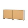 thumbnail image 3 of Tvilum Scottsdale 6 Drawer Double Dresser for Adults, White Woodgrain, 3 of 14