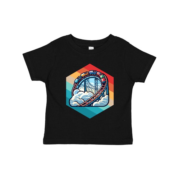 Inktastic Roller Coaster Vintage Fan Retro Boys or Girls Toddler T-Shirt