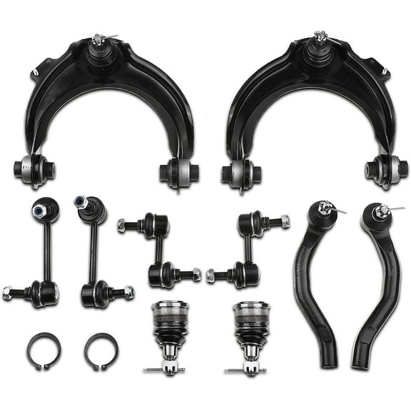 A-Premium 10Pcs Front Rear Suspension Kit Upper Control Arm and Ball Joint Assembly Sway Bar Link Tie Rod End Ball Joint Compatible with Honda Accord 2003 2004 2005 2006 2007