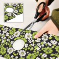thumbnail image 6 of Yayeee Faucet Mat for Kitchen Sink 30" Diatomite Long Splash Guard Pad, Green Flower Pattern, 6 of 7