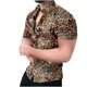 thumbnail image 1 of Camisa hawaiana de manga corta con cuello levantado para la playa para hombre, camisas informales con botones estampadas de verano Fridja hkj1684, 1 of 3