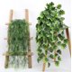 thumbnail image 3 of Xiao Hua 3 piezas de hojas artificiales realistas que no se decoloran, decoración para arreglos florales, ramos, fiestas, bodas, decoración de pared del hogar (Q136), 3 of 5