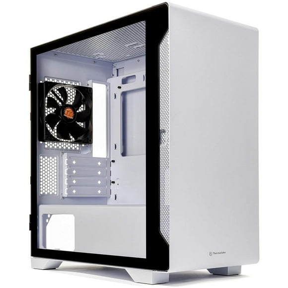 Gabinete Gamer THERMALTAKE S100 Cristal Templado Blanco blanco